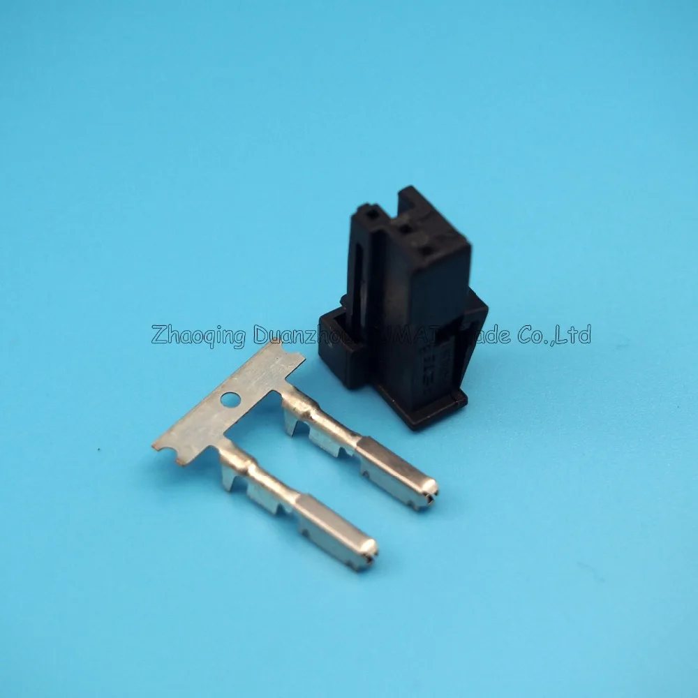 2 контактный тройной разъем черная Автомобильная звуковая штепсельная вилка