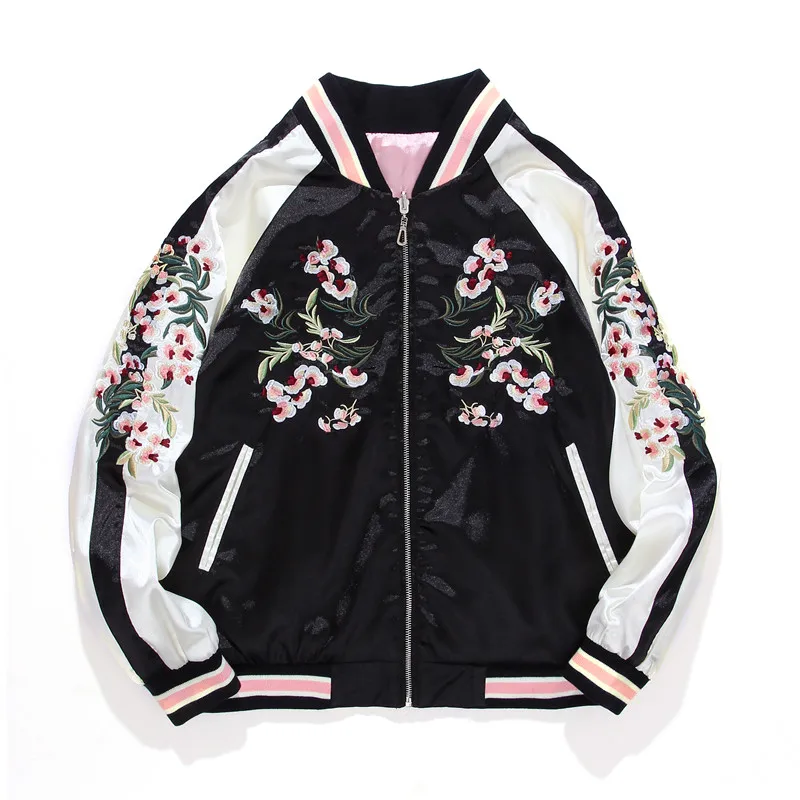 

Jvzkass 2019 two sides wearing autumn and winter short coat thick cotton embroidered baseball uniform women's loose jacket Z272