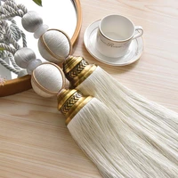 high quality curtain tieback beads all match elegant hanging holdbacks tie rope bandage decorative simple tassel cp127b