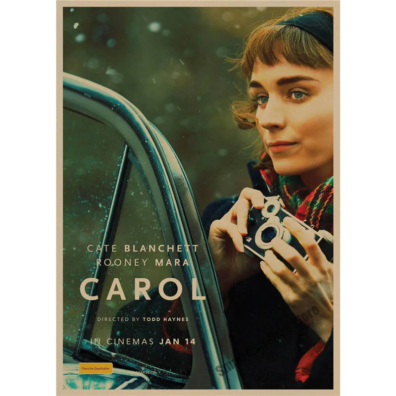 Carol ретро плакат, крафт-бумага, бумага для бара, кафе, домашний Декор, живопись, наклейка на стену