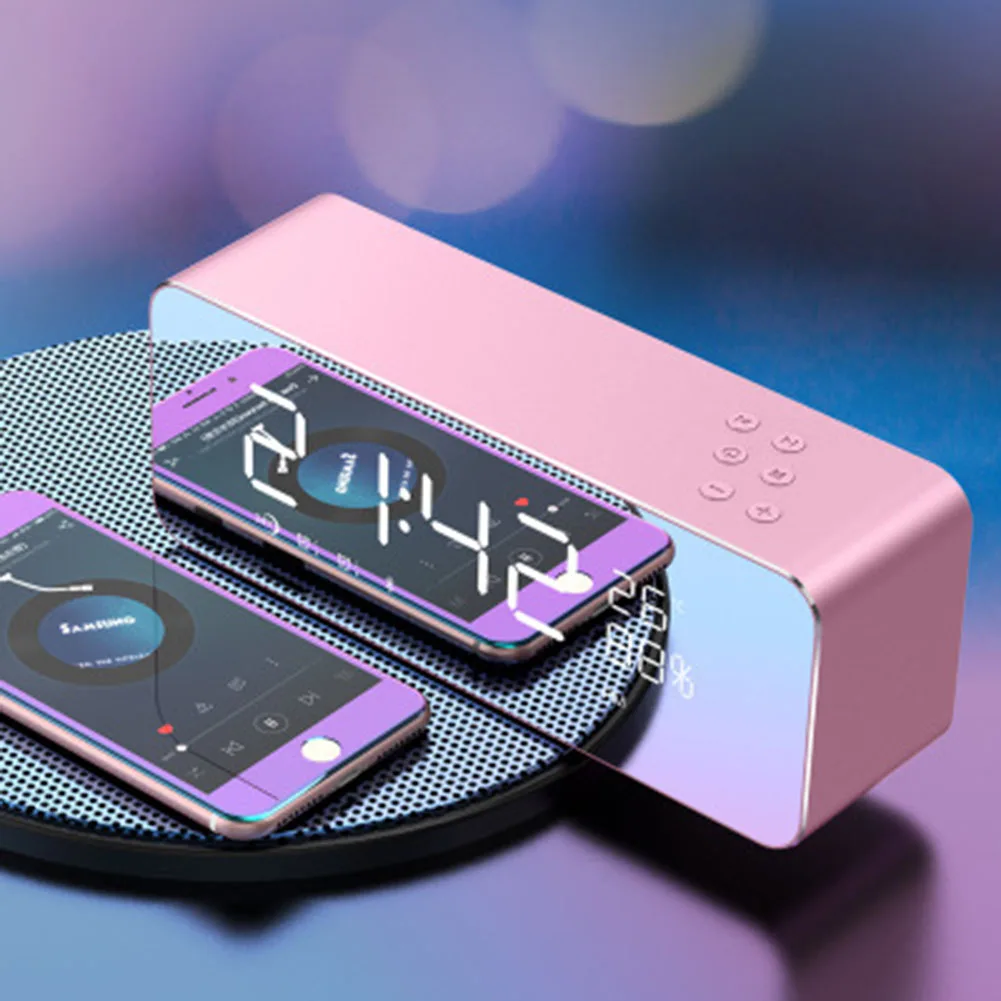 Беспроводной Bluetooth динамик сабвуфер музыкальная звуковая коробка зеркало