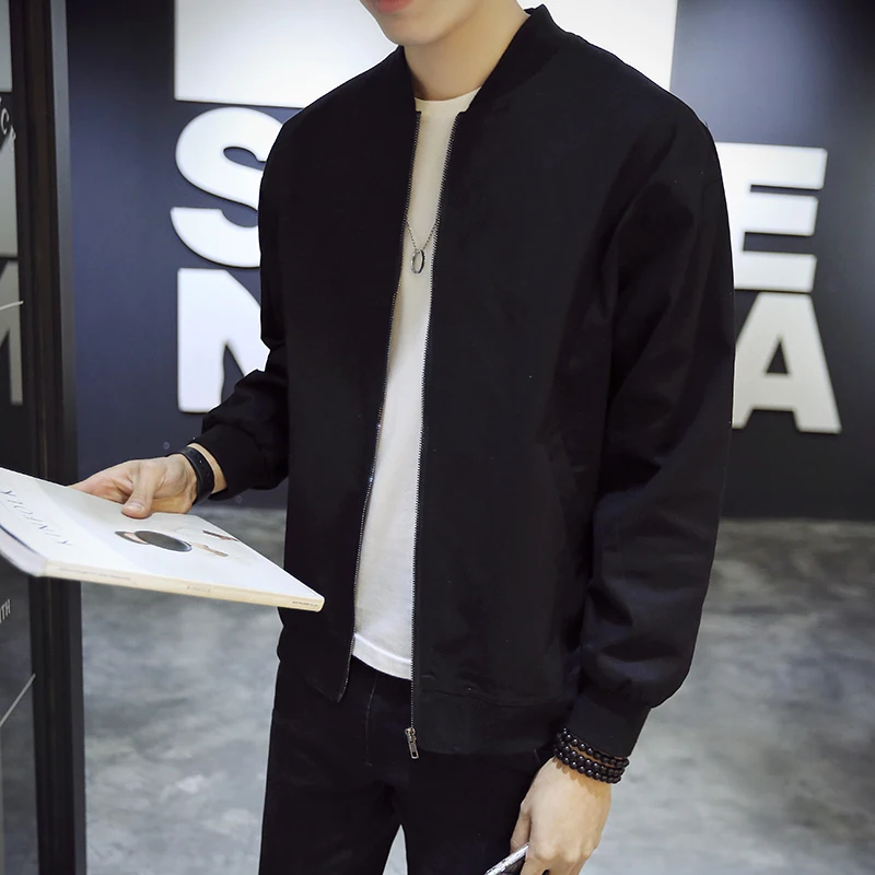 Мужская куртка бомбер повседневная черная цвета хаки большие размеры 5XL весна