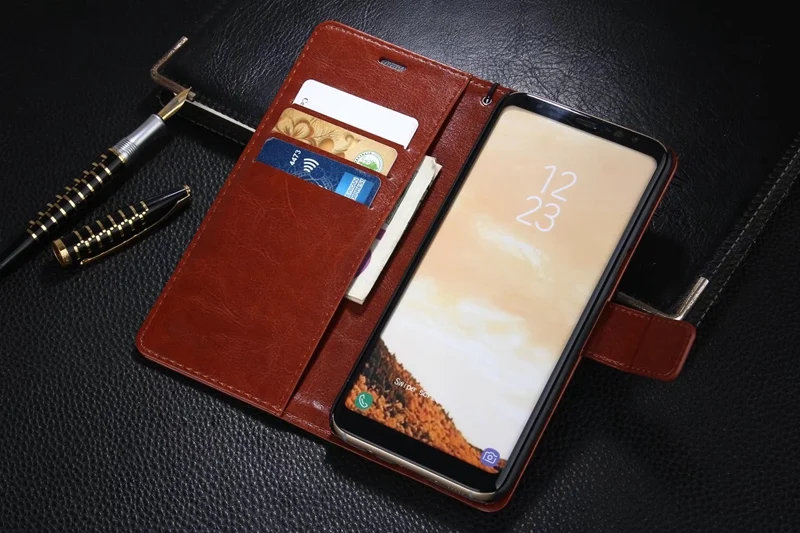Телефон кошелек кожаный чехол роскошь для samsung Galaxy Note 8 флип оригинальный
