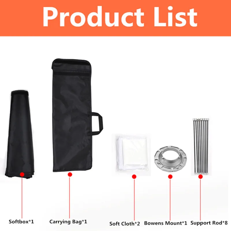 Софтбокс с восьмиугольным креплением Bowens 120 см для студийной вспышки фотостудии