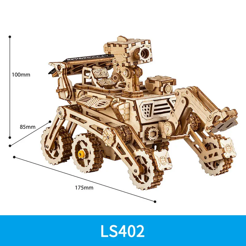LS402 Robotime домашний декор Статуэтка DIY деревянный миниатюрный курьер Ровер солнечной энергии украшения аксессуары Подарки для детей LS402 - Цвет: LS402