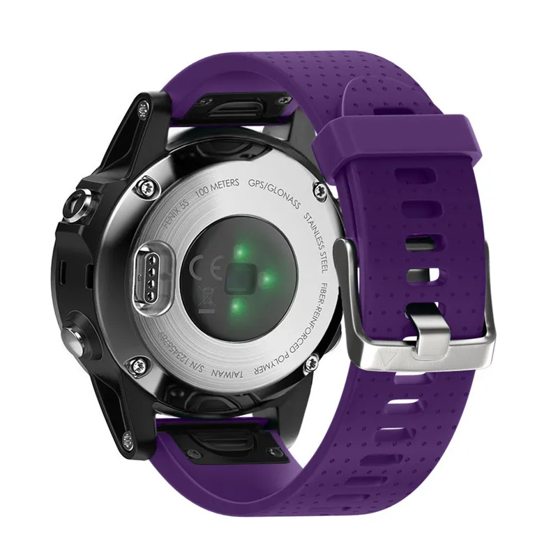 20 мм силиконовые полосы для Quickfit Garmin Fenix 5S Смарт-часы Quick Release Easy Fit силиконовый сменный ремешок для часов