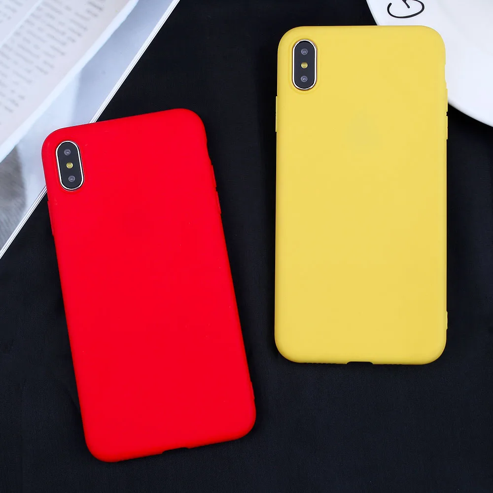 ТПУ чехол для iPhone X Xs Max Чехлы красочные конфеты 7 6 S 8 плюс Xr XS 5 SE 5S Fundas Силиконовые