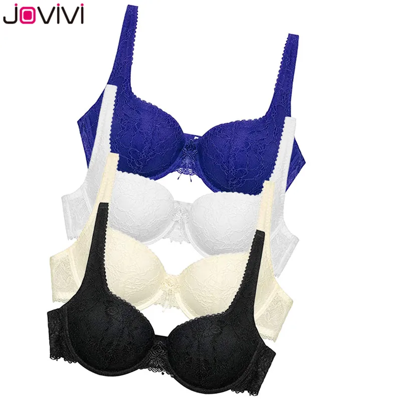 Jovivi 2019 женский бюстгальтер на косточках удобный кружевной для повседневной