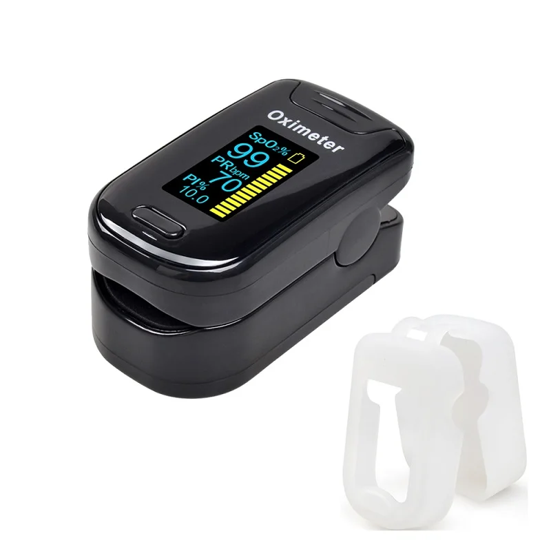 130A black with case ELERA палец пульсоксиметр со Чехол нажатием Oximetro pulso de dedo светодиодный оксиметры импа Ульс Сатуратор Pulsioximetro - Цвет: 130A black with case