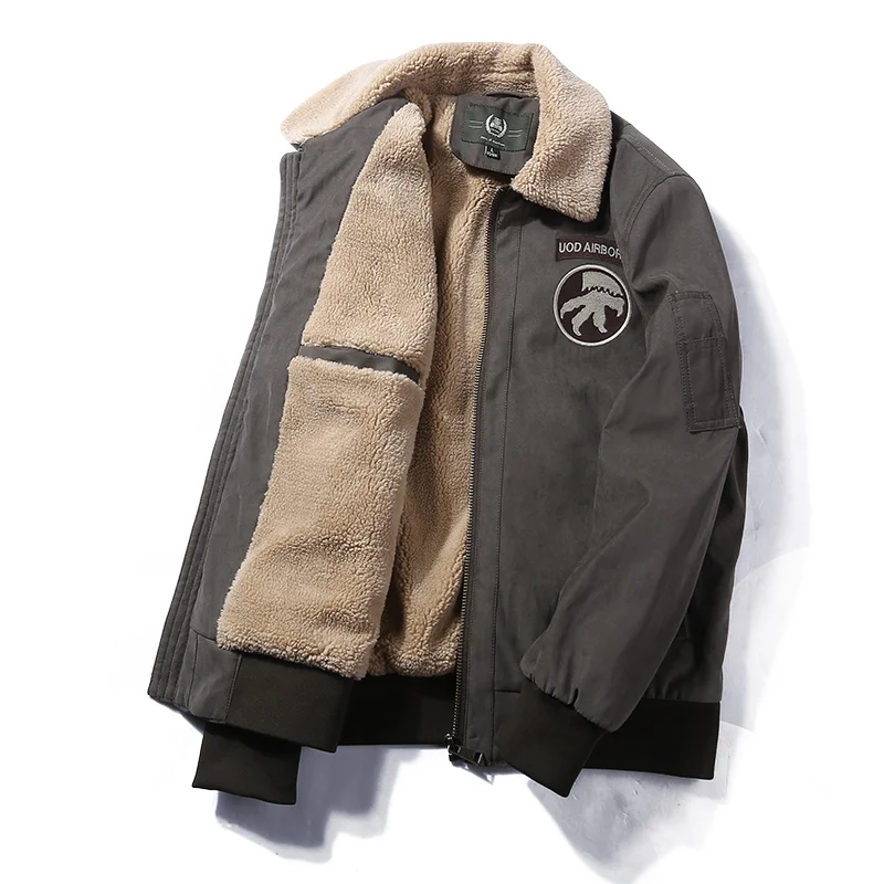 Army green AYUNSUE, мужская зимняя куртка, парка, Hombre, пальто размера плюс, Мужская одежда,, повседневная короткая парка, Ретро стиль, Winterjas Heren KJ876 - Цвет: Army green