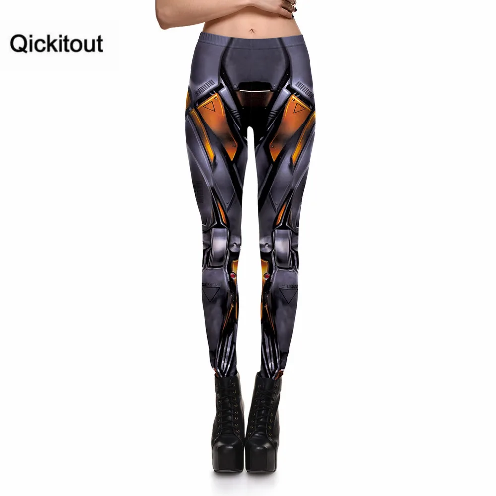 Qickitout леггинсы игры машина сексуальные женские Железный кабель черный панцирь