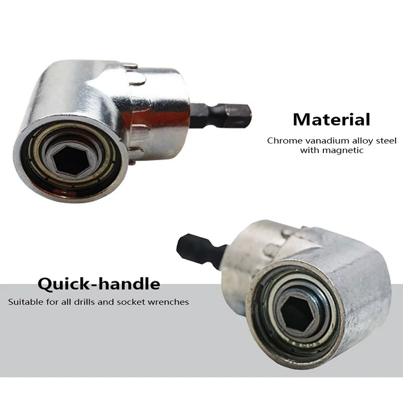 1/4 дюйма шестигранный держатель для гнезда 105 градусов адаптер правый угол