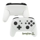 Очень мягкая на ощупь белая Лицевая панель Задняя панель Корпус Крышка ручки Замена для контроллера Nintendo Switch Pro