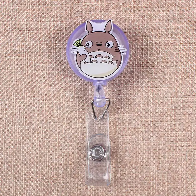 2 Креативный 60 см мультфильм акриловый Тоторо личности раскладной держатель для бейджа студента медсестры выставки Enfermera имя карты грудь - Цвет: 2