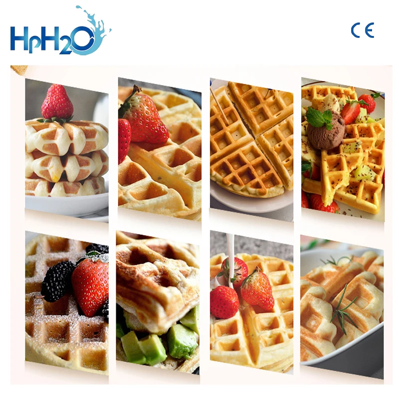 Коммерческий антипригарный 10 шт Электрический вафельница/Горячая вафельница/таможенная железная вафельница цена