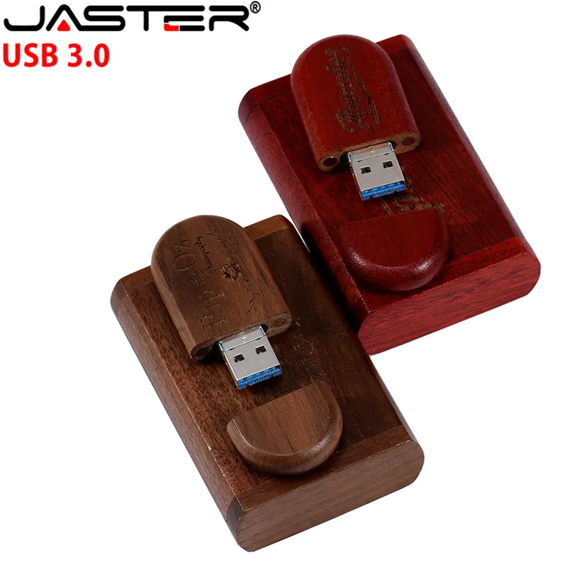 JASTER деревянный 2-в-1 сменный интерфейс USB 3,0 PC и Android usb флеш-накопитель 4 Гб до 128 ГБ Пользовательский логотип U диск