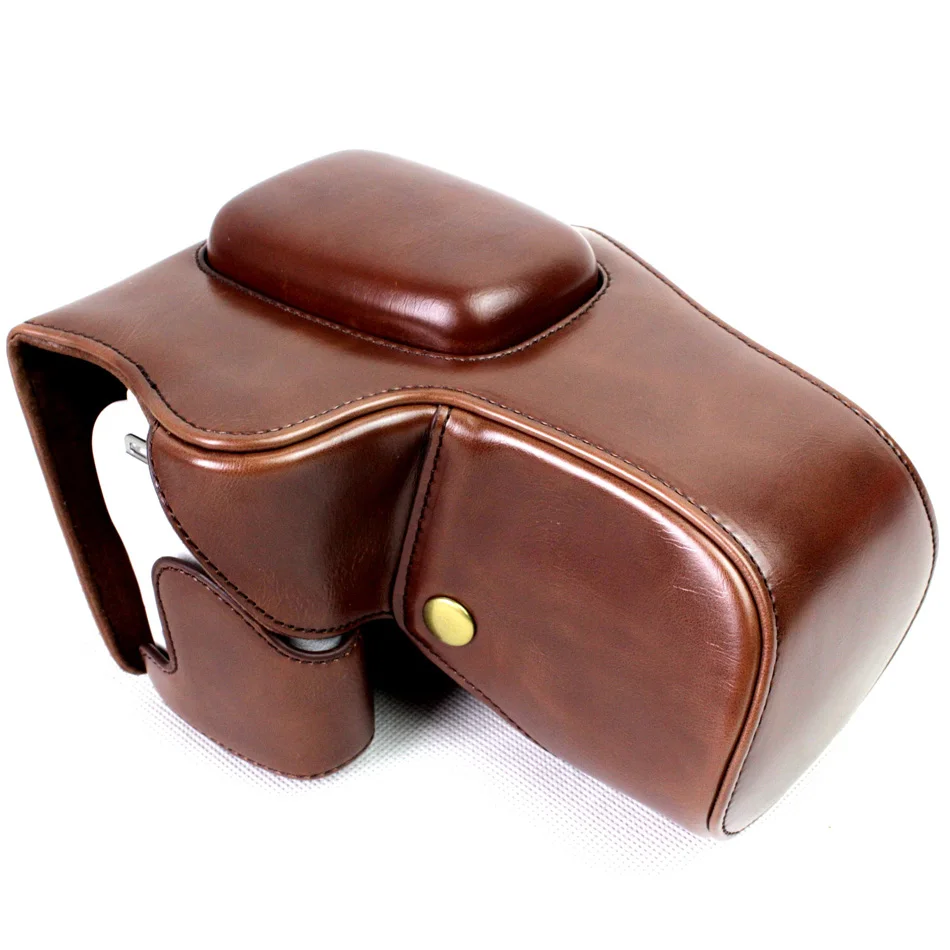 Black/Brown/Coffe/White High Quality PU Leather Camera Case Bag Cover For Canon EOS 200D With Storage Bottom Opening | Электроника