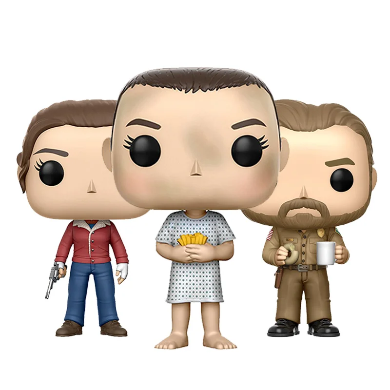 Экшн фигурки Funko POP Stranger things HOPPER & Eleven NANCY ПВХ игрушки для детей подарок на день