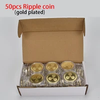 50pcslot cryptocurrency ripple coin xrp metal coin for collection