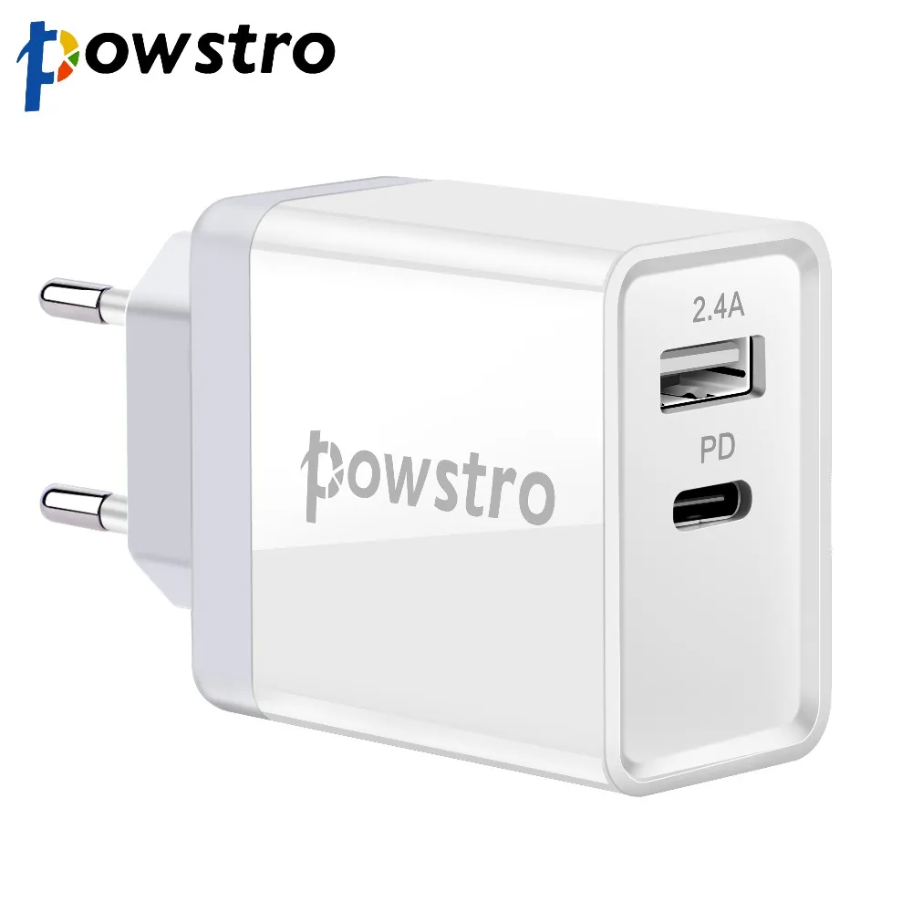 Зарядное устройство Powstro сетевое с разъемом Type C 30 Вт|charger adapter|phone charger adapterwall |