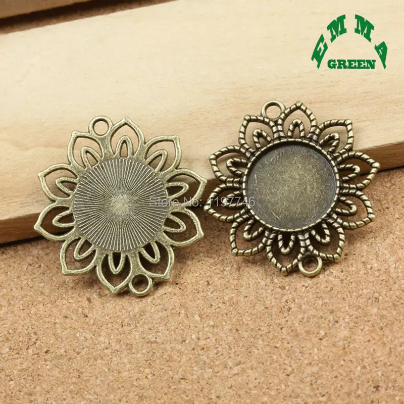 Основа для подвесок с кабошоном 18 мм 10 шт.|diy findings|frame cabochonpendant setting |