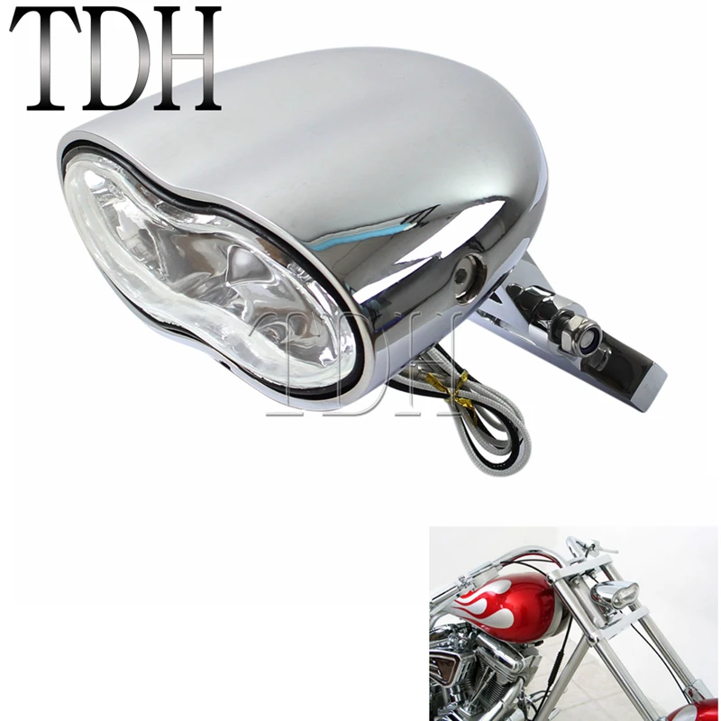 Хромированный алюминиевый Ретро волнистый Овальный Двойной H3 настраиваемый