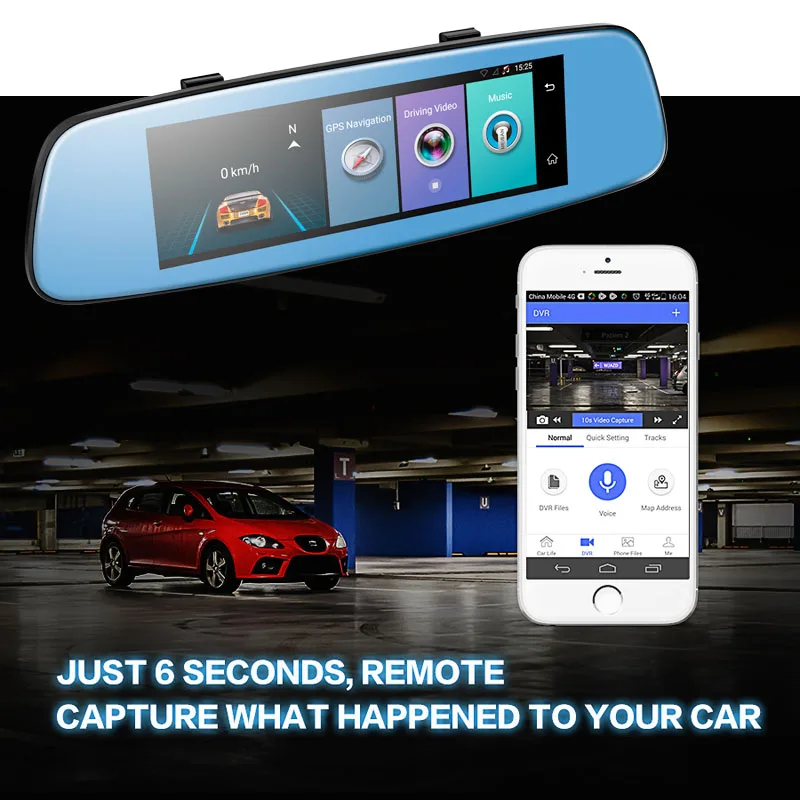 7 84 &quot4G dashcam Android Зеркало dvr GPS навигация ADAS Full HD 1080P Автомобильный видеорегистратор