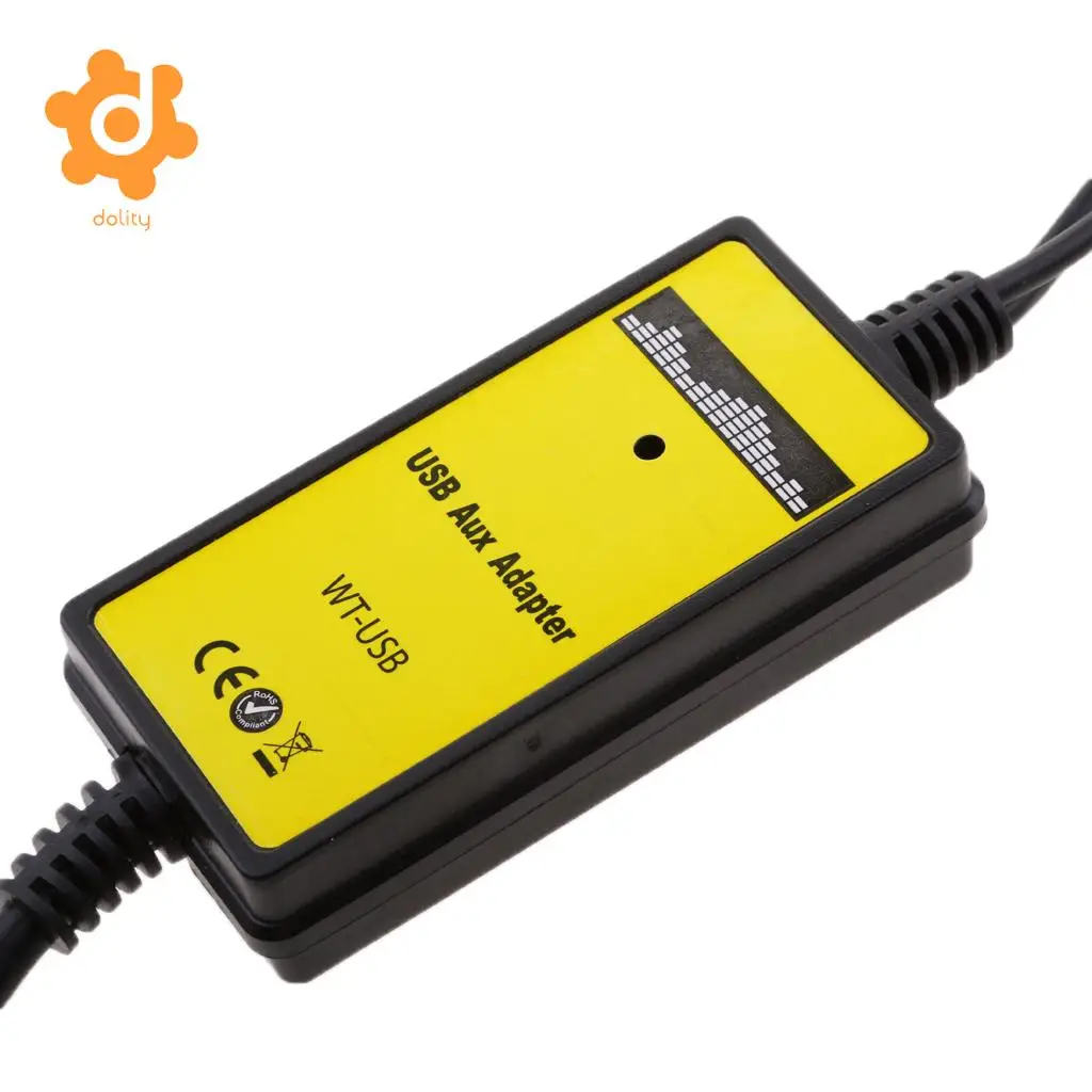 Автомобильный USB Aux in MP3 плеер dolity радио 6 + 6Pin адаптер для Toyota RAV4 Lexus ES300|car usb mp3 adapter|usb