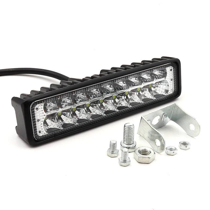 Niscarda 2X18 W 6 дюймов 3000 K-6000 K белый Янтарный рабочий светильник Светодиодные балки для мотоциклов внедорожных 4x4 ATV JEEP Truck SUV