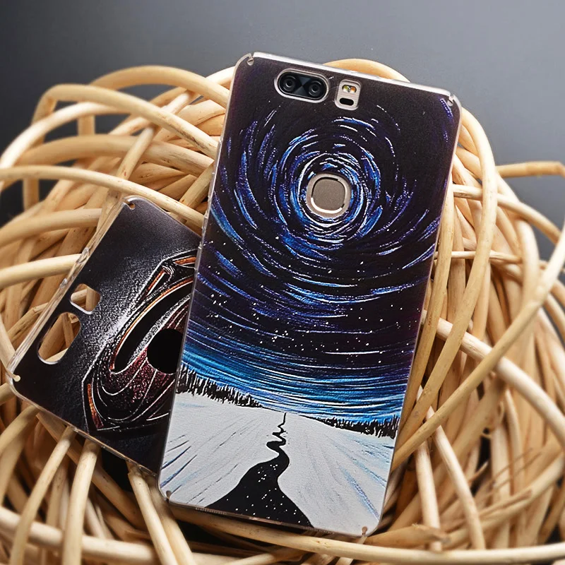 Для huawei honor v8 case 3d рельеф картина задняя крышка для телефон протектор|painting cover|huawei