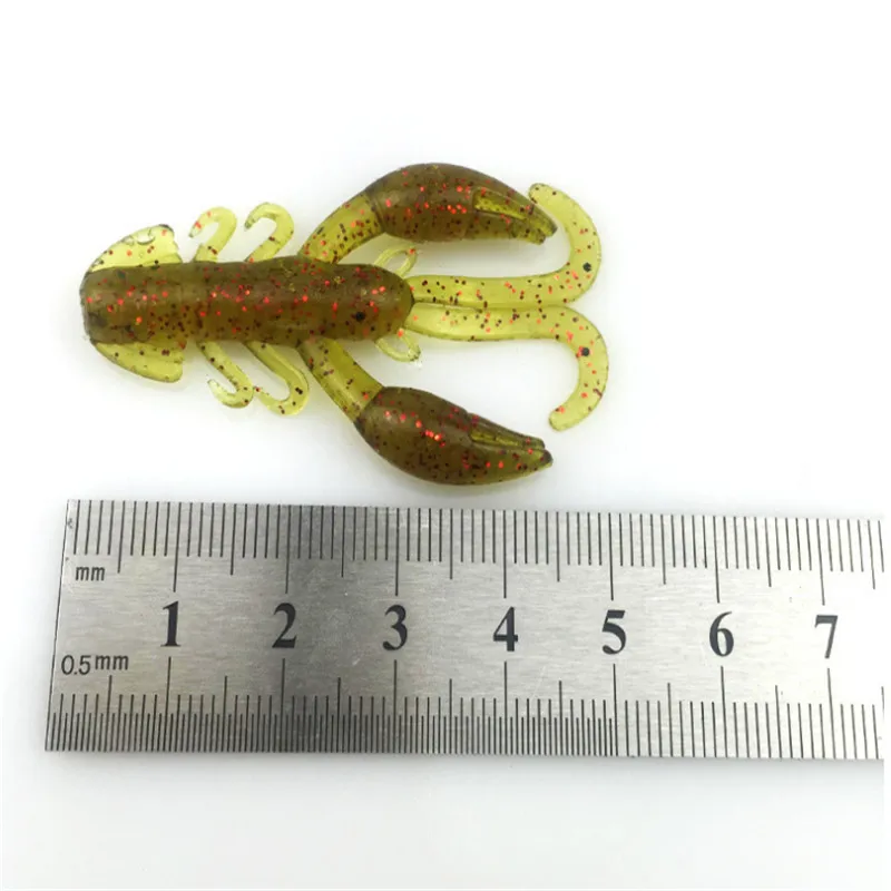 FISHINAPOT 5 шт./лот мягкие приманки воблер креветки 50 мм 2 1 г рыболовные силиконовые