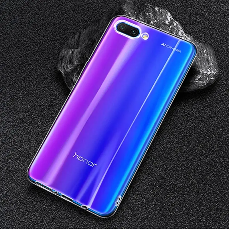 Мягкий чехол для Huawei Honor 10, чехол из ТПУ и силикона, Прозрачный бампер, задняя крышка, чехол для Huawei Honor V10 Honor 9, чехол