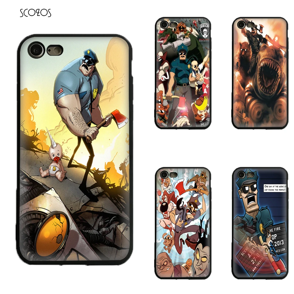 SCOZOS Axe Cop Силиконовый ТПУ мягкий чехол для телефона iPhone 5 5S SE 6 7 8 S Plus X Xr Xs Max |