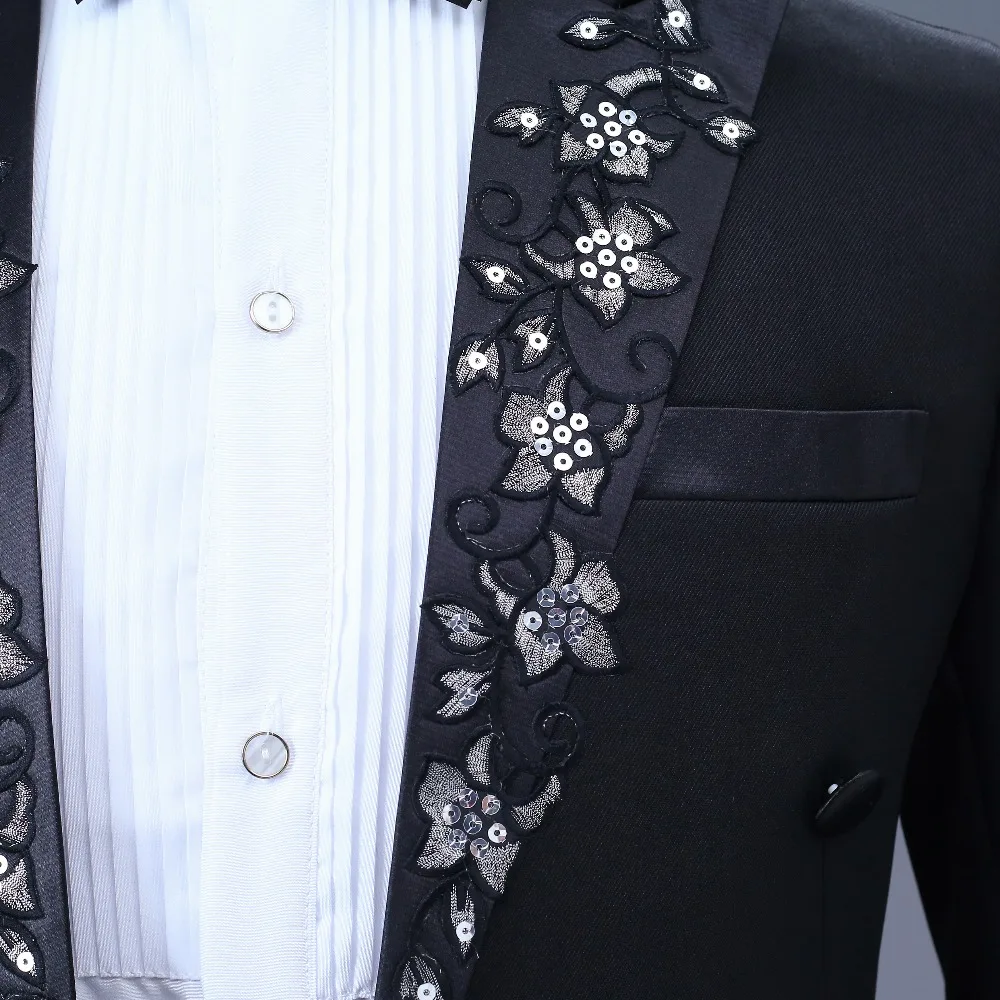 2018 Новый брэнд английский джентльмен два предмета Черный Жених дешевые