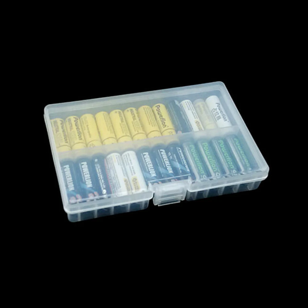 Новый прозрачный пластиковый чехол для хранения батареи/Органайзер/держатель