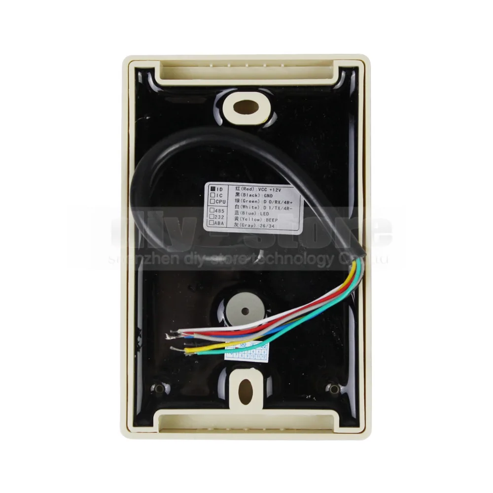 

DIYSECUR Waterproof 125KHz Wiegand 26 Reader for Access Control System Kit EM4100
