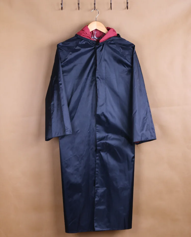 Мужское длинное пончо из полиэстера водонепроницаемая ветровка с капюшоном