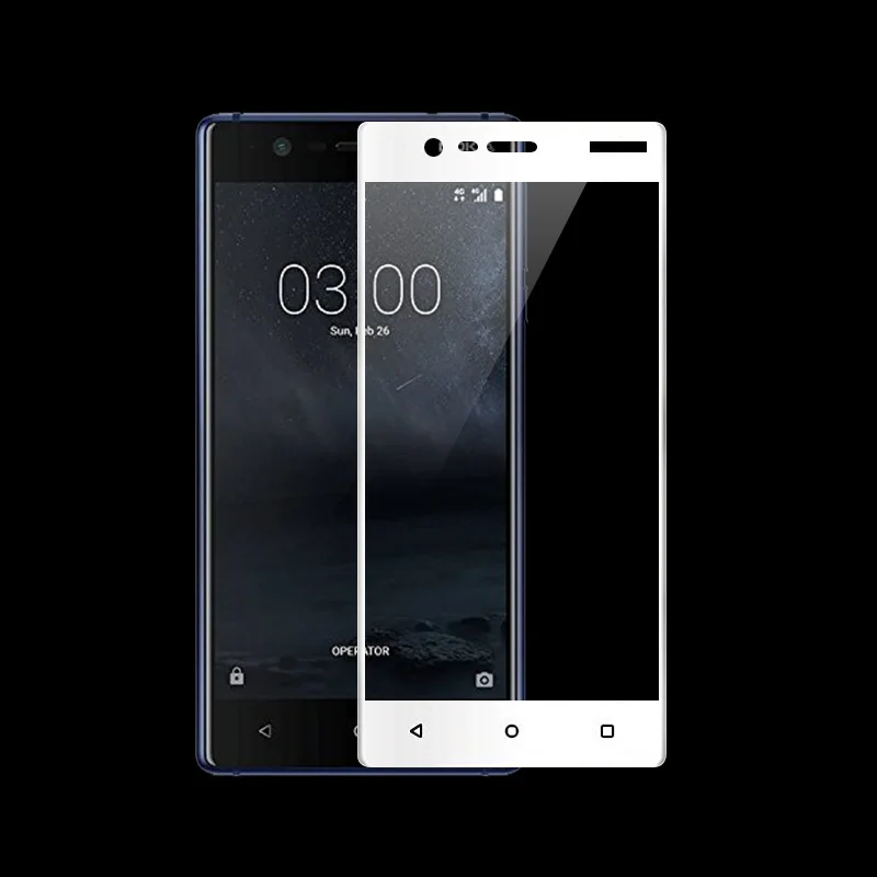 2.5D полное покрытие из закаленного стекла для Nokia 3 защитное стекло на экран