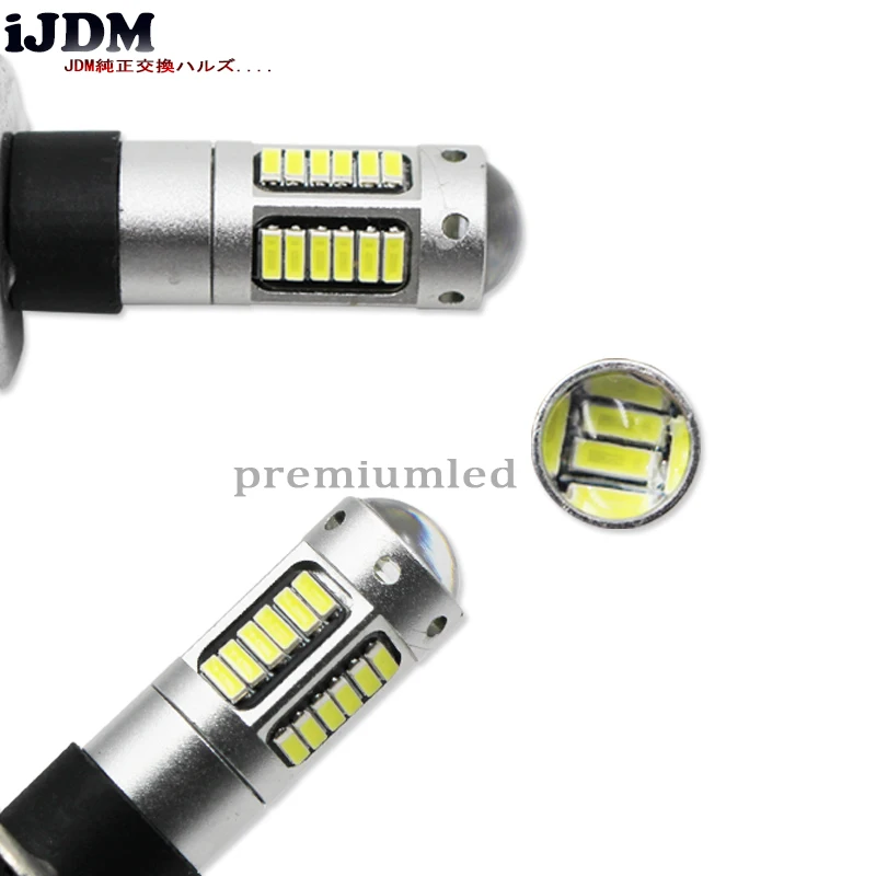 2 шт. Высокая мощность белый 30-SMD 4014 H3 светодиодный Сменные лампы для автомобильных противотуманных фар, дневных ходовых огней, DRL лампы Красный Синий Янтарный