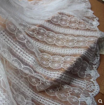 Exquisite Handmade accessories white lace clothing wedding bedding curtain mesh embroidery width 120 cm | Дом и сад