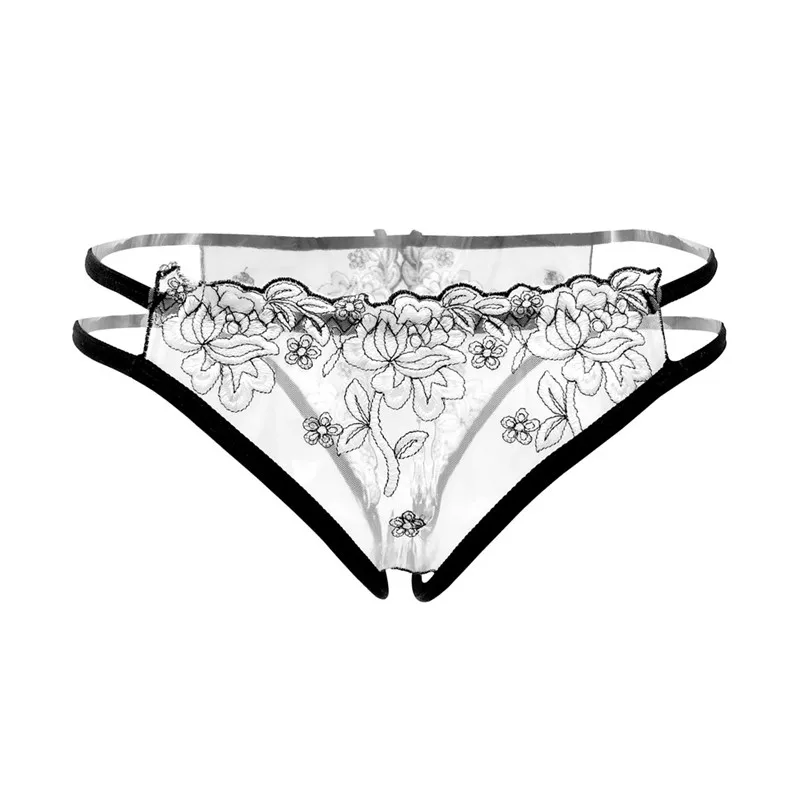 Women Sexy Lingerie hot erotic sexy open crotch panties Porn transparent Lace underwear crotchless underpants briefs for woman