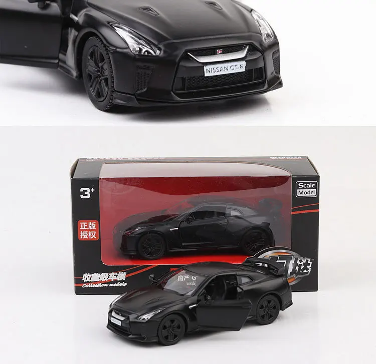 1:36 Nissan Gtr, модель автомобиля из сплава, модель автомобиля, игрушечный автомобиль, Супер гоночный автомобиль для детей, рождественский подарок, автомобили из сплава
