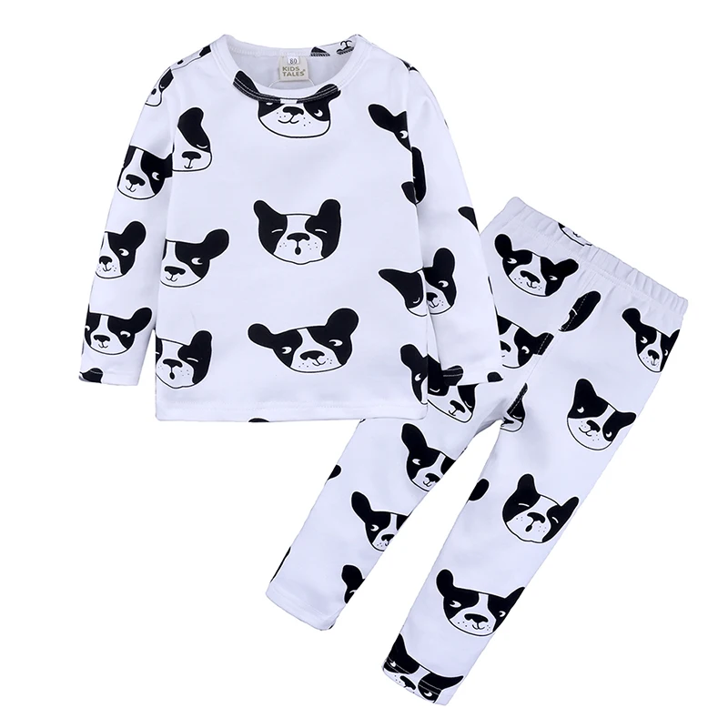 Pajamas for boys girl Clothes children with cotton set of children's clothes pattern from cartoon pajamas TZ542 | Детская одежда и