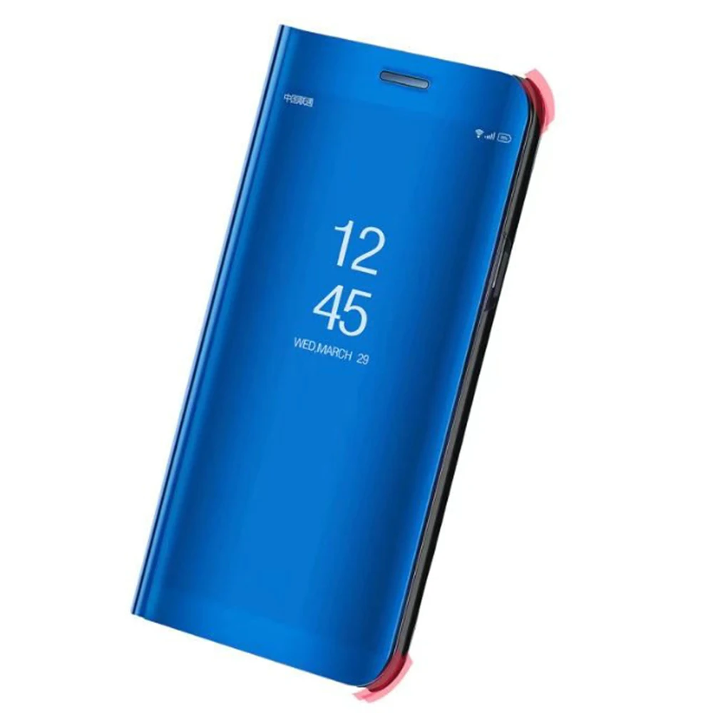 Зеркальный чехол для Samsung Galaxy J7 Prime прозрачные откидные Чехлы 5 дюйма Защитные