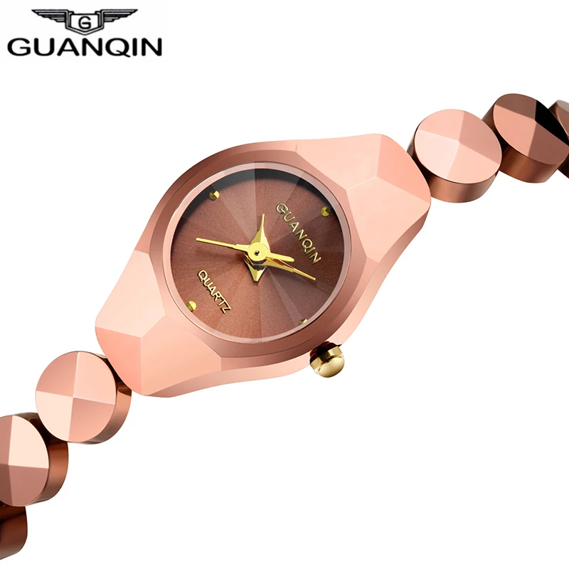 GUANQIN 2019 оригинальные женские часы из вольфрамовой стали топ бренд золотые