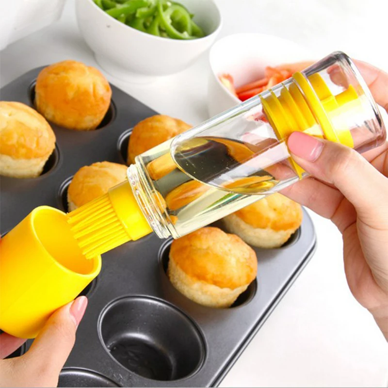 Силиконовая щеточка с бутылкой выпечка для мёда масла кисти набор выпечки блинов