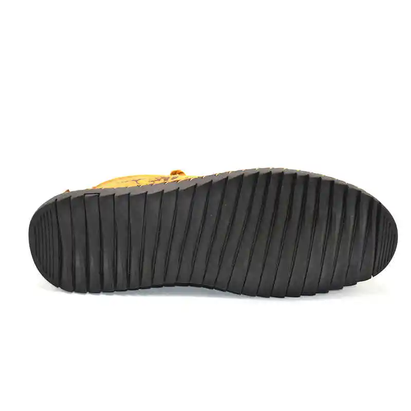 Новая зимняя брендовая модная удобная мужская обувь со шнурками однотонная