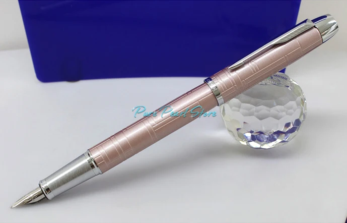 PARKER IM Серии Розовый-Цвет Серебристый Зажим с Полосой Дизайн Авторучка |