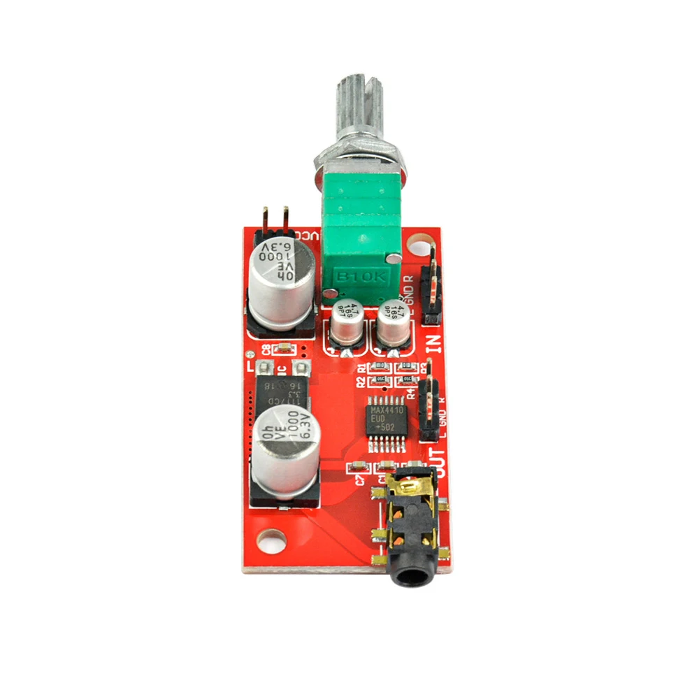 

AIYIMA MAX4410 Portable Micro Headphone Amplifier Board Mini Headset Amp For Pre-amplifier Single Battery Power