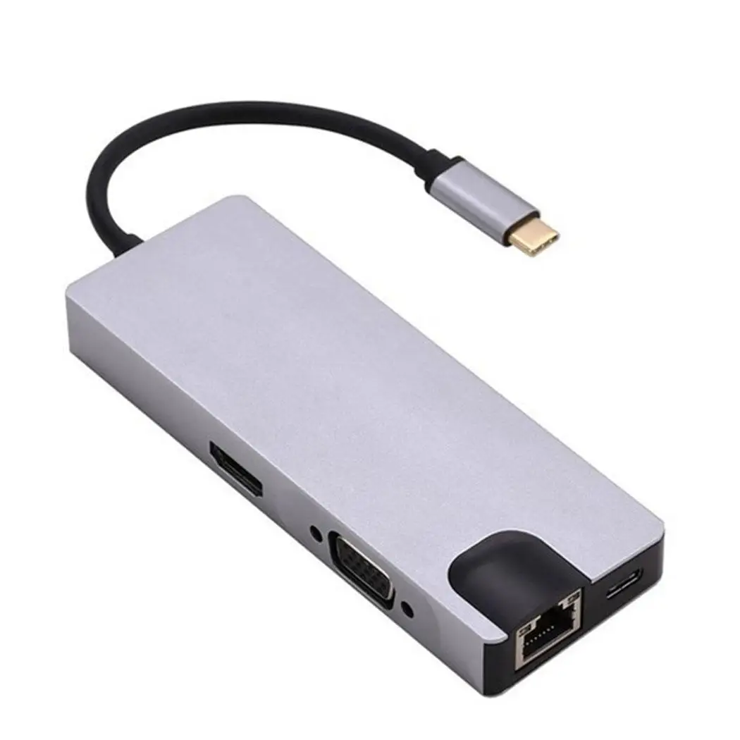 Type-C к RJ45 type-C док-станция USB3.1 многофункциональный конвертер type-c HDMI адаптер |